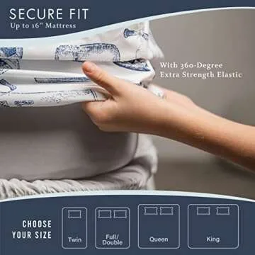 Kids Sports Bedding Set Twin Size, Super Soft Baseball, Football, Soccer Themed Bedsheets for Teens and Children, Wrinkle Resistant Premium Flat and Fitted Sheets for Boys and Girls Sports Room Décor