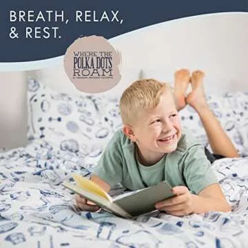 Kids Sports Bedding Set Twin Size, Super Soft Baseball, Football, Soccer Themed Bedsheets for Teens and Children, Wrinkle Resistant Premium Flat and Fitted Sheets for Boys and Girls Sports Room Décor