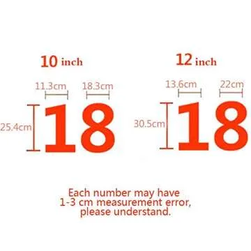 EORTA 0-8 Numeral Cake Stencils Molds 12 Inch Arabic Number Cake Maker Decorative Fillings Layered C...