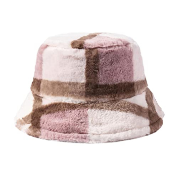 RUINUO Women's Plush Bucket Hat – Reversible & Packable for Every Occasion