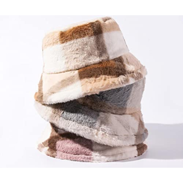 Stylish RUINUO Women's Plush Bucket Hat for Every Season
