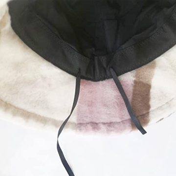 Stylish RUINUO Women's Plush Bucket Hat for Every Season
