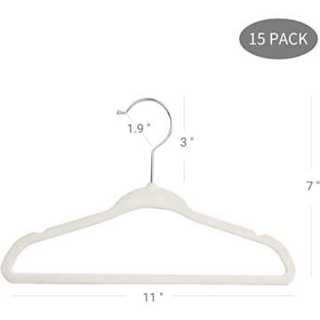 ManGotree 10.95 inch Baby Velvet Hangers, Non-Slip Infant and Toddler Hangers, Ultra-Thin Children F...