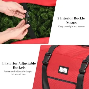 Winpull Christmas Tree Storage Bag with Wheels and Zipper