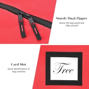 Winpull Christmas Tree Storage Bag with Wheels and Zipper