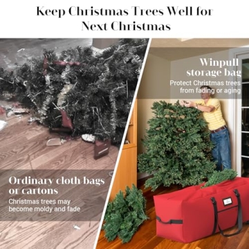 Winpull Christmas Tree Storage Bag with Wheels and Zipper