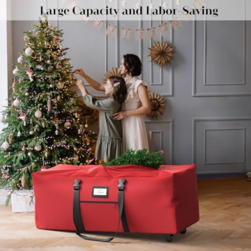 Winpull Christmas Tree Storage Bag with Wheels and Zipper
