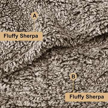 Catalonia Oversized Wearable Blanket Hoodie Sweatshirt, Comfortable Fluffy Sherpa Lounging Pullover for Adults Men Women Wife Girlfriend, Gift for Her