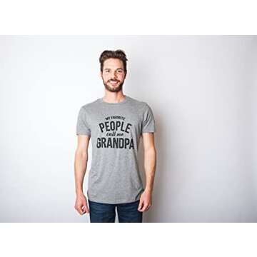 Crazy Dog Men T Shirt My Favorite People Call Me Grandpa Funny Fathers Day Tee for Family Humor Tees...