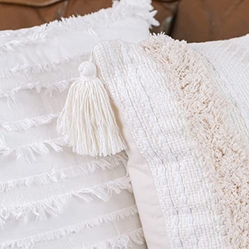 Stylish Ivory Decorative Pillow Covers for Home Decor