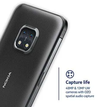 Nokia XR20 5G, Android 11, Unlocked Rugged Smartphone, Dual SIM, US Version, 6/128GB, 6.67-Inch Screen, 48MP Dual Camera, Granite