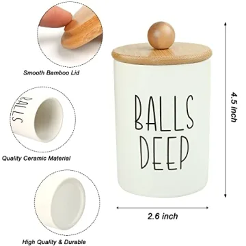 MOMEEMO Apothecary Jars for Fun Farmhouse Bathroom Decor