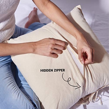 Folkulture Macrame Boho Pillow Covers Set of 2 for Stylish Homes