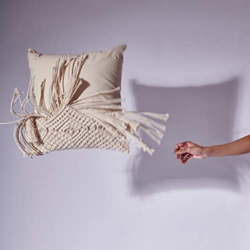 Folkulture Macrame Boho Pillow Covers Set of 2 for Stylish Homes