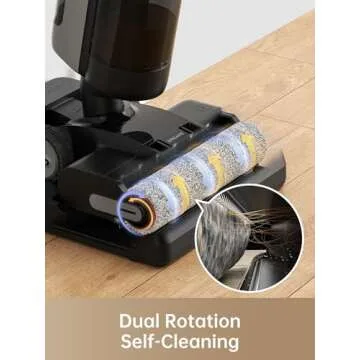 DREAME H13 Pro Wet Dry Vacuum Cleaner, Smart Floor Cleaner Vacuum Mop for Hard Floors, 140°F Brush Wash, Hot Air & Dual Rotation Self-Cleaning, GlideWheel™ Power System, Great for Sticky Messes