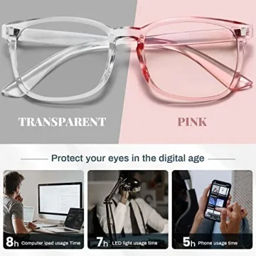 Livho Blue Light Blocking Glasses for Eye Comfort and Night Safety