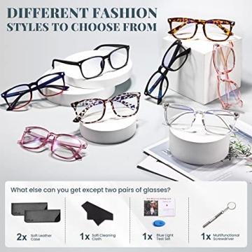 Livho Blue Light Blocking Glasses for Eye Comfort and Night Safety