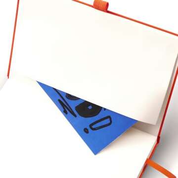 WORPICE Stylish Faux Leather Notebook Journal - 128 Pages