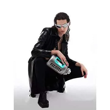 Stylish FEISEDY Futuristic Wrap Around Sunglasses