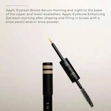 DIME Beauty Boost Duo, Travel-Sized Eyelash Boost Serum and Eyebrow Enhancing Gel Combo, Lash and Eyebrow Growth Serum, 3 ml of Each