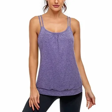 BLEVONH Women’s Yoga Tank Top with Built-in Bra