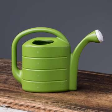 Root & Vessel 30413 Deluxe 2-Gallon Watering Can, Green