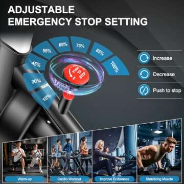 RELIFE REBUILD YOUR LIFE Exercise Bike Indoor Cycling Bike Fitness Stationary All-inclusive Flywheel...