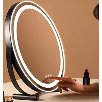 Gvnkvn 18" LED Makeup Mirror with Touch Control and Lights