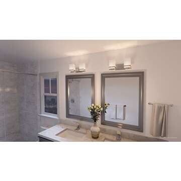 Urban Ambiance Brushed Nickel Bathroom Vanity Light