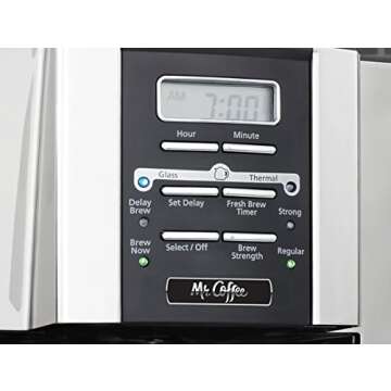 Mr. Coffee 12-Cup Programmable Coffee Maker, Bundle with 1 Month Water Filtration