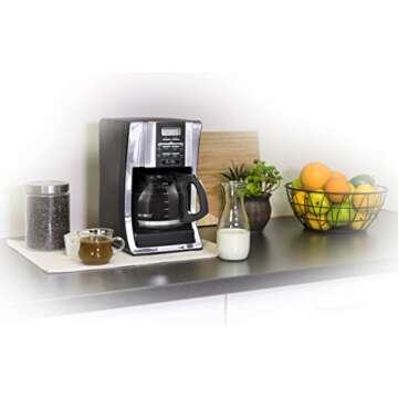 Mr. Coffee 12-Cup Programmable Coffee Maker, Bundle with 1 Month Water Filtration
