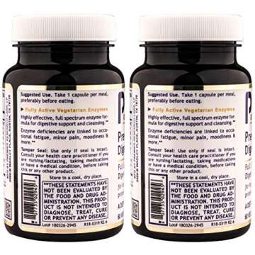 Premier Research Labs Premier Digest Dietary Supplement, 60 capsules (2 Pack)