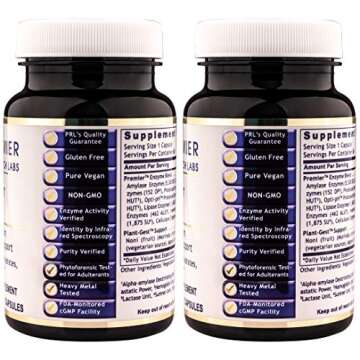 Premier Research Labs Premier Digest Dietary Supplement, 60 capsules (2 Pack)