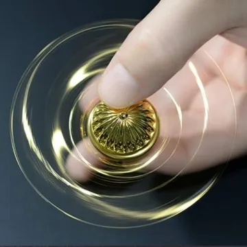 Premium Gold Fidget Spinner for Stress Relief and Focus