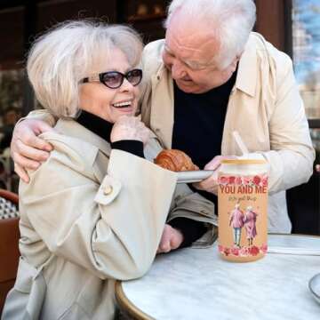 Wife Gifts - Gifts for Wife from Husband - Wedding Anniversary for Her, Birthday Gifts for Wife, Mothers Day Gifts for Wife/Her - I Love You Gifts for Her, Romantic Gifts for Her - 16 Oz Can Glass