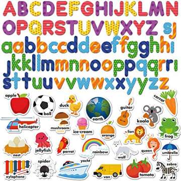 Foam Magnets and Magnetic Letters for Toddlers and Kids - ABC Alphabet Magnets for Refrigerator and Dry Erase Board - Baby Magnets for Fridge and Whiteboard - Ideal for Kids!