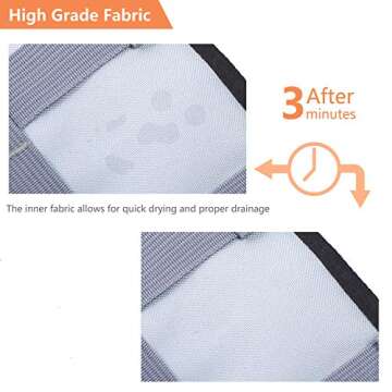 ASENKU Dog Life Jacket Pet Life Safety Vest for Swimming Boating, Dog Shark Life Jackets Dog Lifesavers Swimsuits for Pool, Dog Water Floatation Vest for Small Medium Large Dogs, Gray, Small