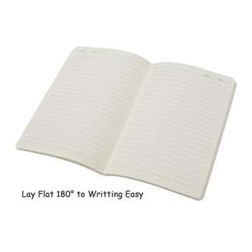 3 Pack Travel Journal Notebook for Travelers or School - Kraft Brown Soft Cover - 5.5” x 8.25” - 96 Ruled Pages/48 Sheets