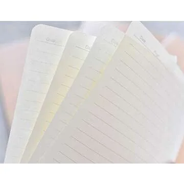 3 Pack Travel Journal Notebook for Travelers or School - Kraft Brown Soft Cover - 5.5” x 8.25” - 96 Ruled Pages/48 Sheets