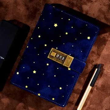 Elegant CAGIE Velvet Diary with Lock for Secure Journaling