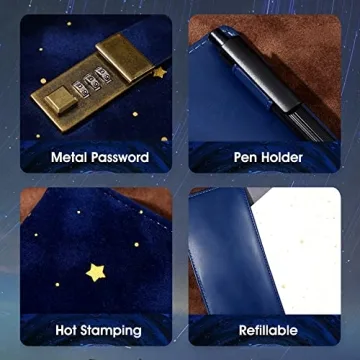 Elegant CAGIE Velvet Diary with Lock for Secure Journaling