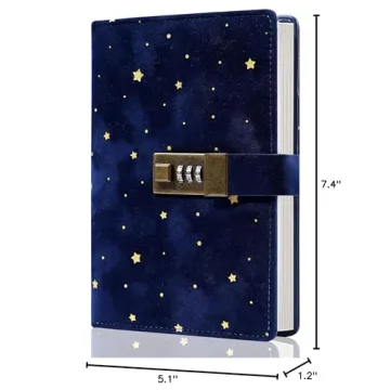 Elegant CAGIE Velvet Diary with Lock for Secure Journaling