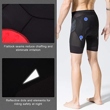 Eco-daily Men's Cycling Shorts Comfortable Padded Design