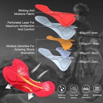 Eco-daily Men's Cycling Shorts Comfortable Padded Design