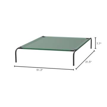 Cooling Elevated Pet Dog Bed for Large Dogs - Green