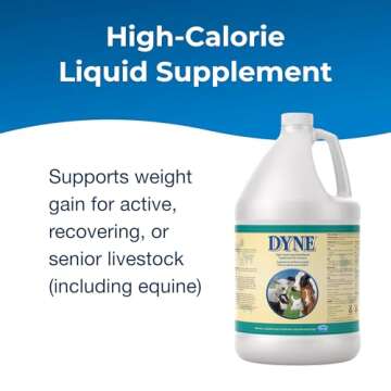 Pet-Ag Dyne High Calorie Liquid Nutritional Supplement for Livestock - 1 Gallon - Includes Added Vit...