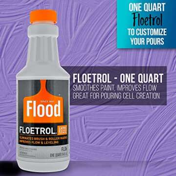 U.S. Art Supply Floetrol Paint Kit - Essential Pouring Supplies