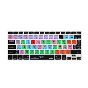 XSKN Logic Pro X Keyboard Shortcut Silicone Cover - Compatible with MacBook Air & Pro 13 15 17 Inch