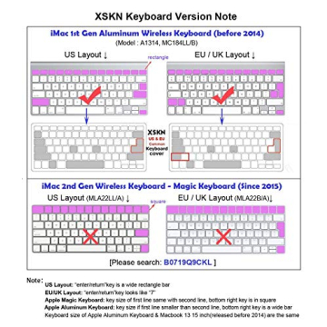 XSKN Logic Pro X Keyboard Cover for MacBook Air Pro