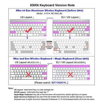 XSKN Logic Pro X Keyboard Cover for MacBook Air Pro